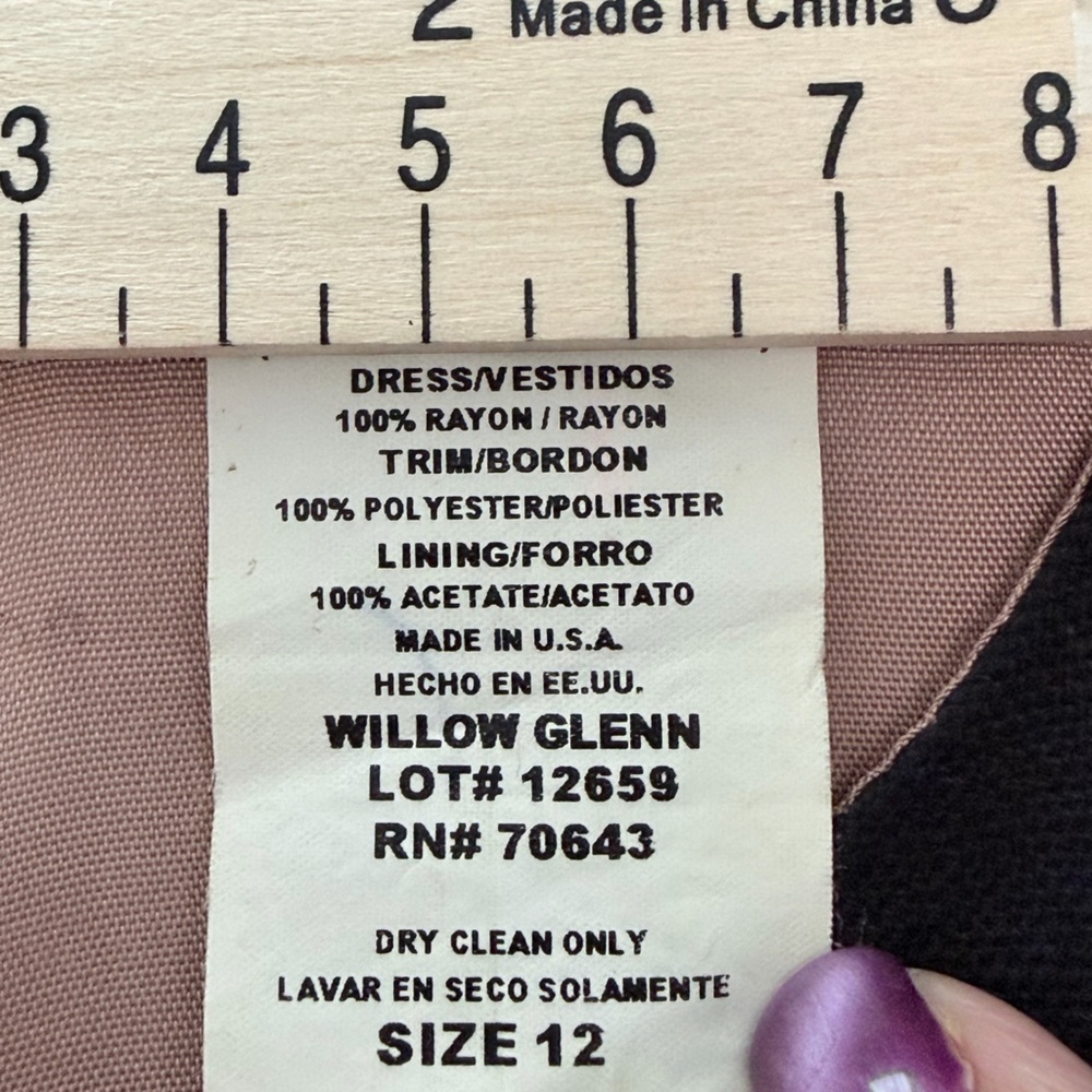 Willow Glen New York Sleeveless Black Classic Shift Dress Women’s Size 12 - Picture 10 of 10